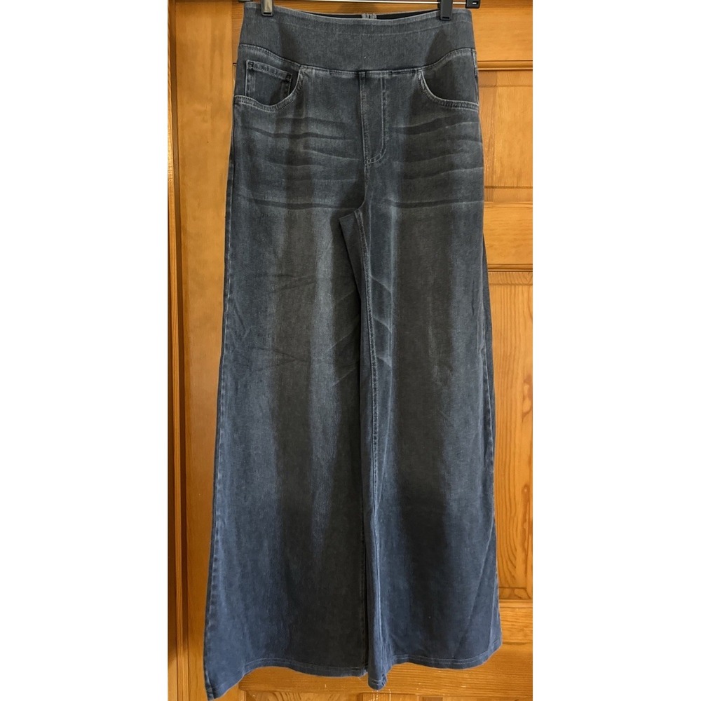 Halara Women's Flex Wide Leg High Waisted Black Jeans Sz Medium
